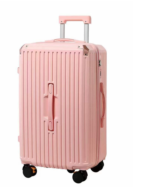 Großhandel Neues Design Vorderöffnungsgepäck mit Becherhalter USB-Ladegerät für Reisen Spin Wheels Koffer