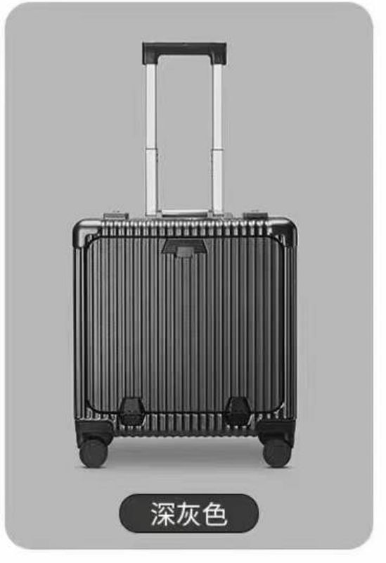 Großhandel PC 18-Zoll-Reisewagen Gepäck Vorderöffnung Tragen Sie auf Koffer Anti-Riss Cute Case Aluminium-Rahmen-Rolle