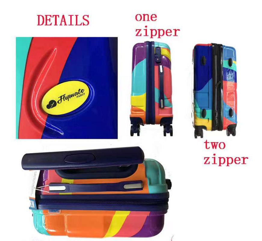Klassisches Vintage ABS 3-Stücke-Set Trolley-Taschen Harte Schale Reise-Spinner Gepäckkoffer Set