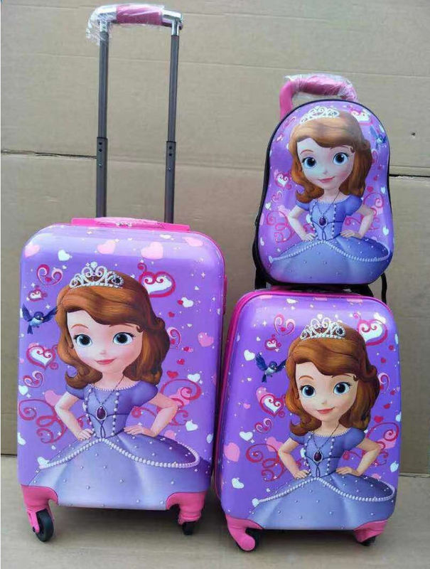 Custom Hard Reisen Kinder Taschen Trolley Gepäck Rucksack Trolley Schultaschen Set für Kinder Mädchen