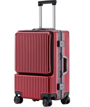 20 24 28 Koffer Gepäckstücke Set Front Tasche Laptop Reisetasche Trolley Set Gepäck mit Rädern