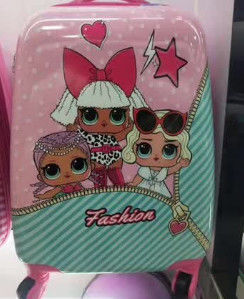Liebenswertes Mädchen Besonderes Design bunter Koffer Set Zeichentrickfilm Kinder Kinder 18 Zoll Handgepäck